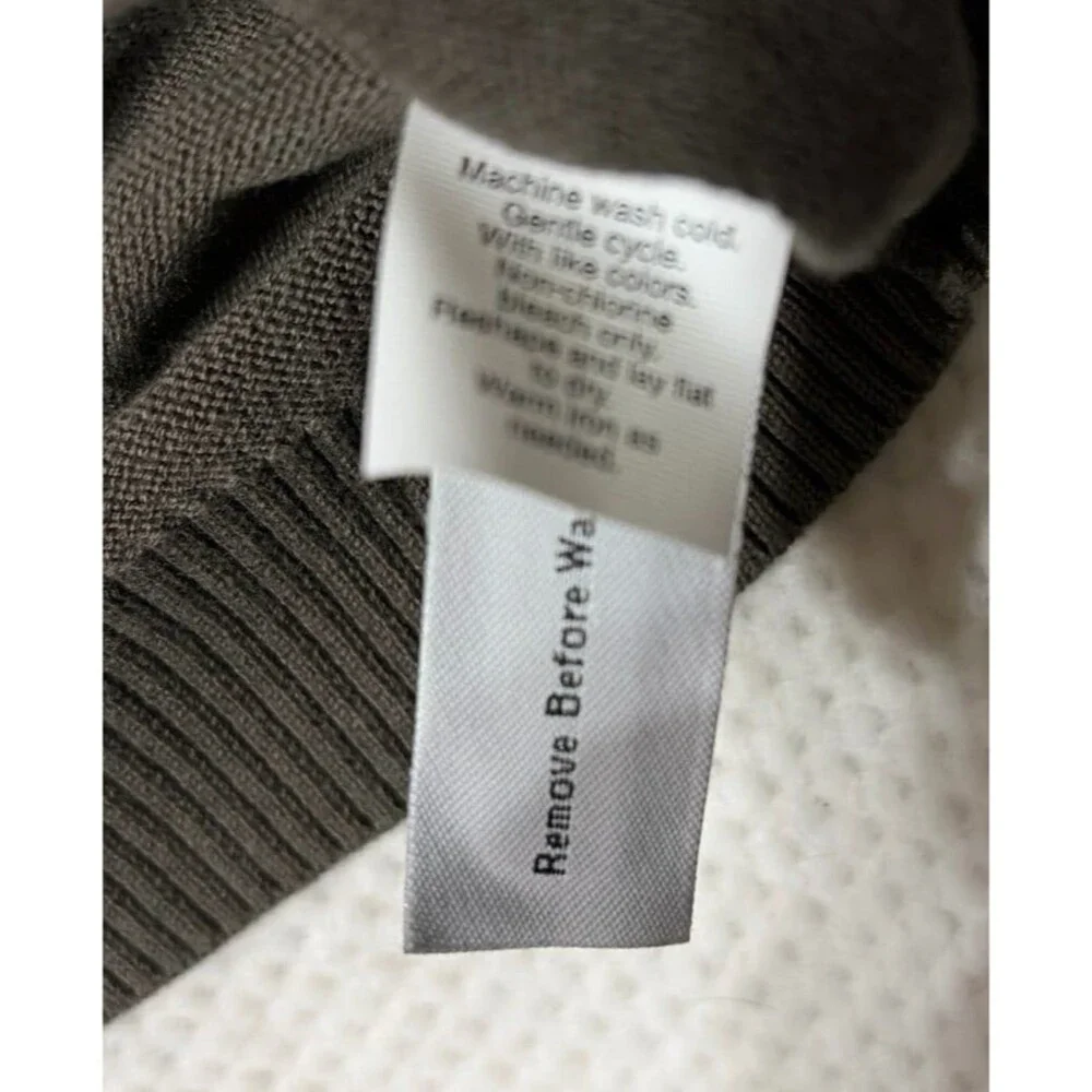 NWT J.Crew Factory 100% Cotton V-Neck Sweater Vest Olive Green XL